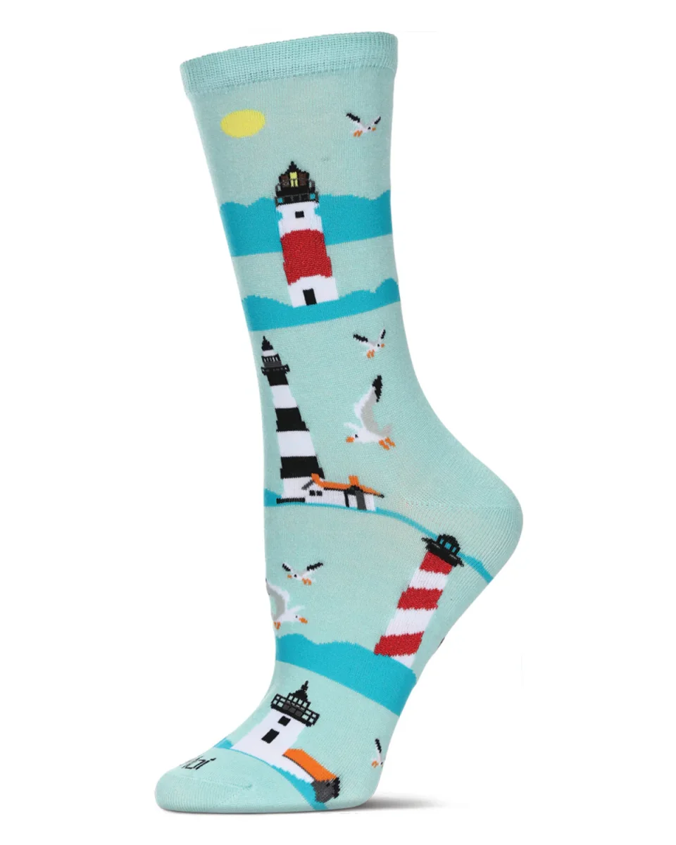 Women’s Lighthouse Rayon From Bamboo Crew Socks