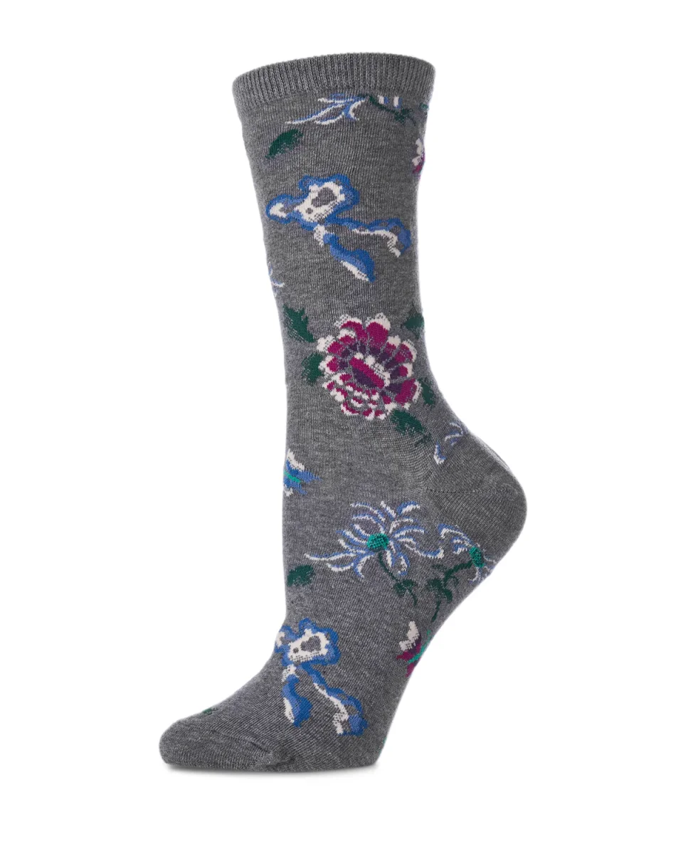 Natori Woodland Women’s Cotton Blend Crew Socks